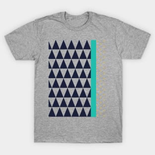 Abstract Triangles Pattern T-Shirt